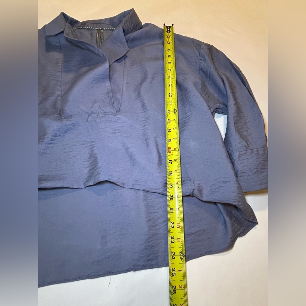 Anthropologie The Dylan long sleeve wide placket blouse boho dusty size S NWT - Picture 13 of 16